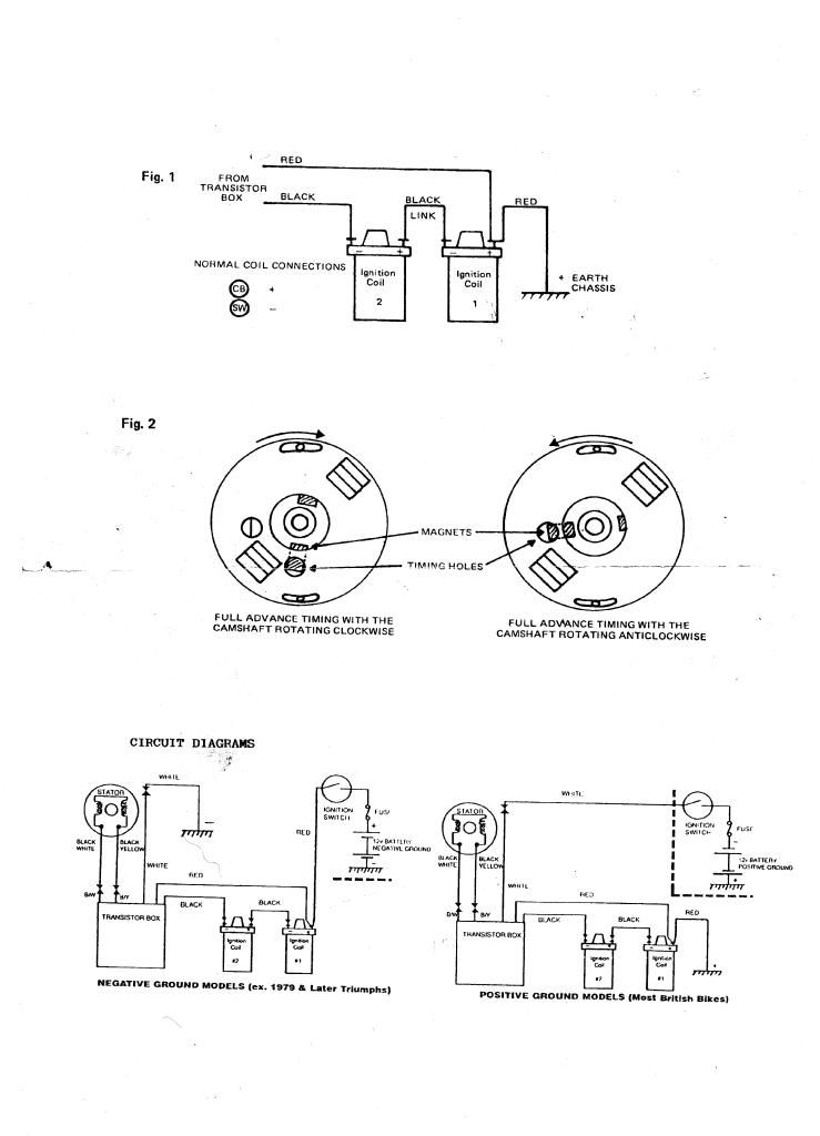 TRIUMPH T140E CHANGEOVER MODEL 'BOYER' IGNITION